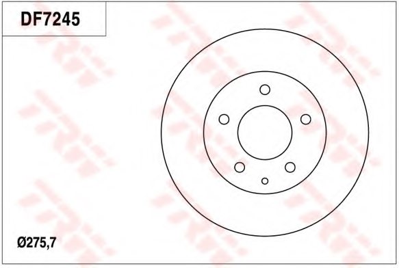 TRW DF7245 Brake Disc